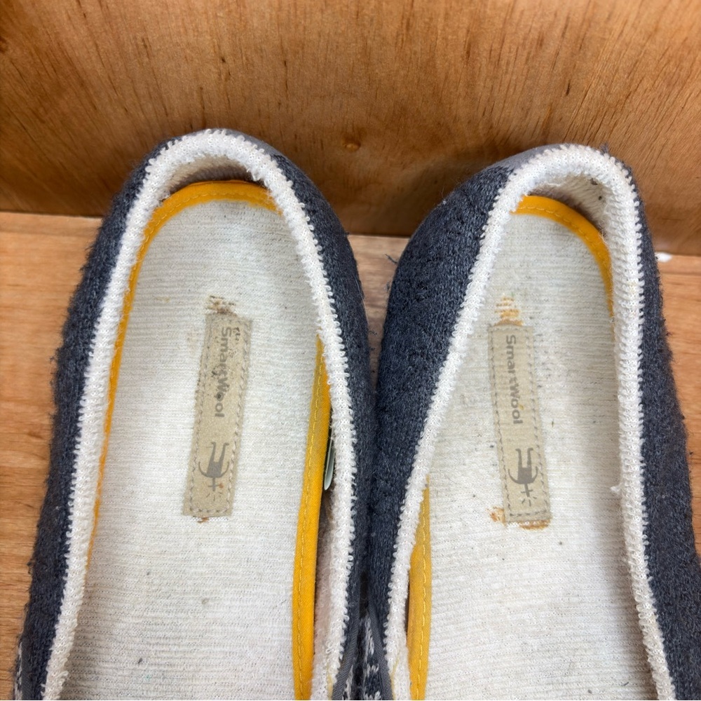 SmartWool Womens 10 Morning Ballet Flats Shoes Outdoor Slippers Gray Wool - Picture 5 of 8